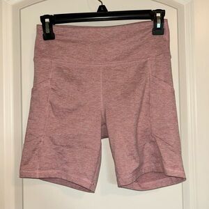 Zobha Women's Athletic biker Shorts in Soft Pink